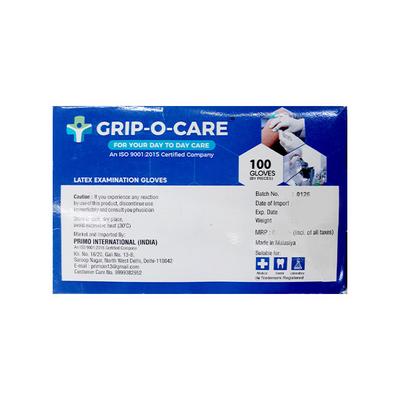 Grip-o-Care Latex Examination Gloves (M) 100's - Surgical Consumable