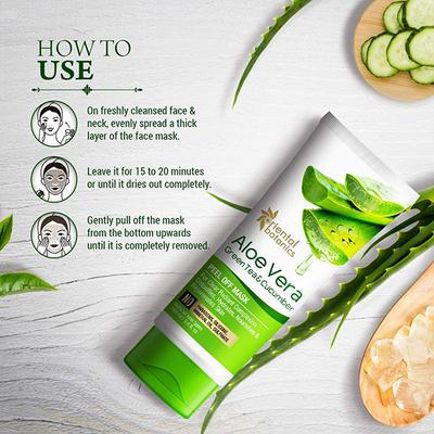 Oriental Botanics Aloe Vera, Green Tea & Cucumber Peel Off Mask 100 ml - Masks & Peels