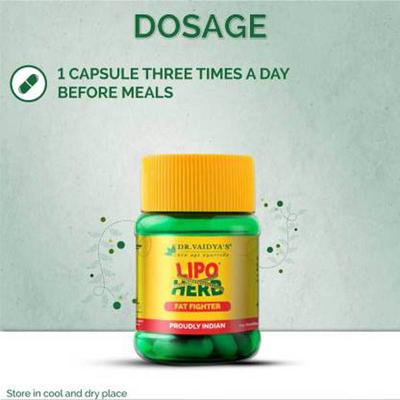 Dr. Vaidya's Lipoherb Capsule (Pack of 3 x 30's) - Speciality Medicines