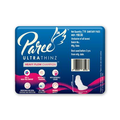 Paree Ultra Thinz Sanitary Pads (XXL) 7's - Sanitary Napkins