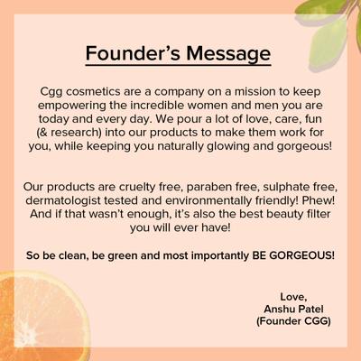 CGG Cosmetics Vitamin C Facial Mist - Powerful Antioxidant Formula 100 ml - Face Mists