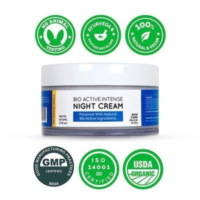 Greenberry Organics Bio Active Intense Night Cream 50 gm - Night Cream