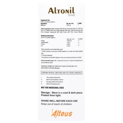 ALTONIL Syrup 100ml - Supplements-Sup