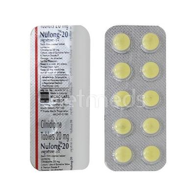 Nulong 20mg Tablet 10'S - Hypertension-Cal