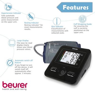 Beurer Automatic Upper Arm Blood Pressure Monitor - BM 30 - Blood Pressure Monitor Device