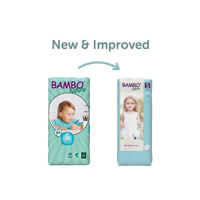 Bambo Nature Tape Diapers with Wetness Indicator - XL (5) 44's - Diapers & Wipes