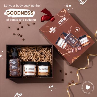 The Beauty Co. ChoCo Cleansing-Exfoliating-Moisturizing Kit (Body Scrub + Body Wash + Body Butter) - Bath Kits & Sets