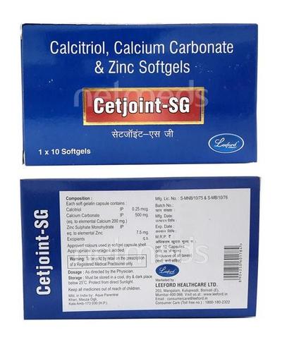Cetjoint SG Capsule 10'S - Bone Metabolism-Age