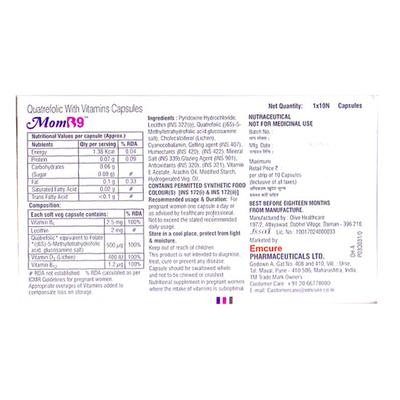 MOM B9 Capsule 10's - Supplements-Vam