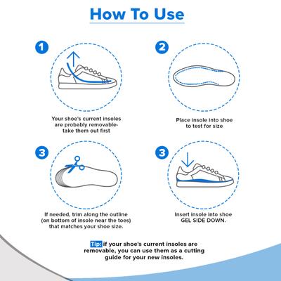 Dr Foot Energizing Comfort Gel Insoles Pair (L) 1's - Manicure & Pedicure Kits