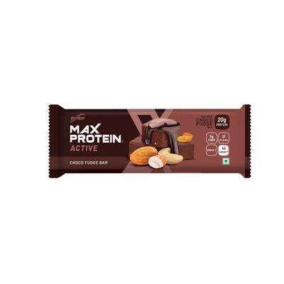 RiteBite Max Protein Active Choco Fudge Bar (Pack of 6 x 75 gm) - Nutritional Bars
