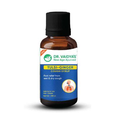 Dr. Vaidya's Tulsi- Ginger Cough Syrup 100 ml - Cough & Cold (Ayush)