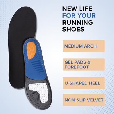 Dr Foot Running Insoles Pair (L) 1's - Manicure & Pedicure Kits