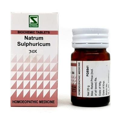 Dr.Willmar Schwabe Natrum Sulphuricum 30X Tablet 20 gm - Bio-Chemic