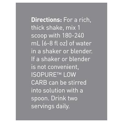 Isopure Zero Carb Protein Powder - Creamy Vanilla Flavour 7.5 lb - Workout Essentials