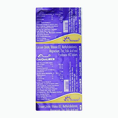 CALCIQUICK MCB Tablet 10's - Supplements-Cal