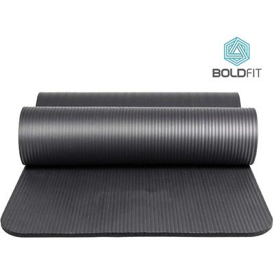 Boldfit Yoga Mat - Black (NBR) 1's - Workout Essentials