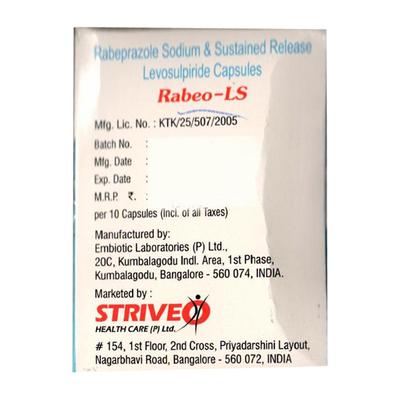 RABEO LS Capsule 10's - Ulcer/Reflux/Flatulence-Aaa