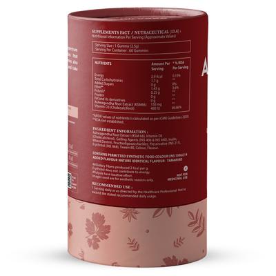 Nirvasa Ashwagandha KSM 66 Gummies (Pack of 6 x 60's) 1's - Sexual Care