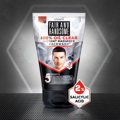Fair and Handsome 100% Oil Clear Face Wash 50 gm - Face Wash & Cleansers