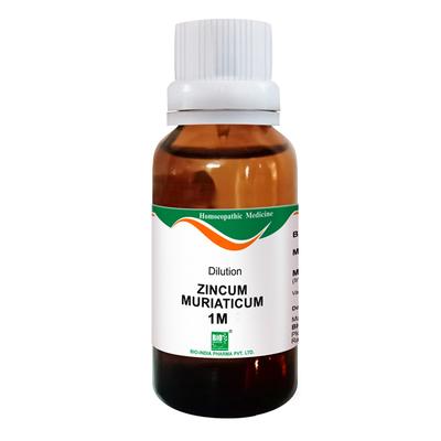 Bio-India Dilution Zincum Muriaticum 1M Liquid 30 ml - Dilutions