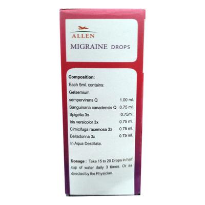 Allen A24 Migraine Drops 30 ml - Homeopathic Drops