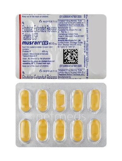 Musran ER 600mg Tablet 10'S - Arthritis-Non