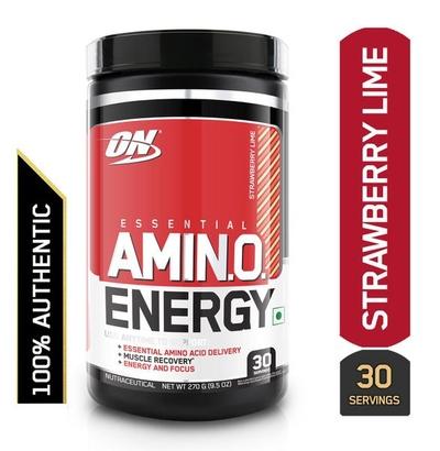 Optimum Nutrition (On) Amino Energy Strawberry Lime 30 Servings 270 gm - Amino Acids