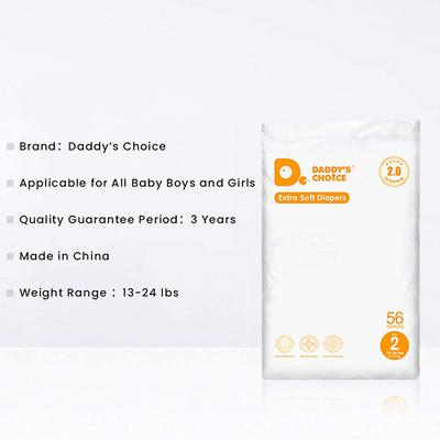 Daddy's Choice Tape Style Baby Diapers - (M) 56's - Diapers & Wipes