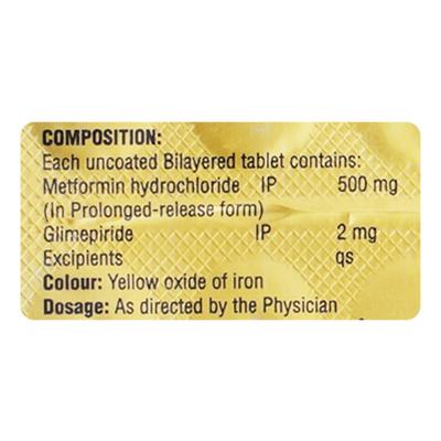 GLIMCARE M 2mg Tablet 14's - Diabetes-Ant