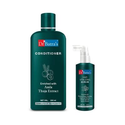 Dr Batra's Hair Vitalizing Serum 125 ml + Conditioner 200 ml - Hair Treatment