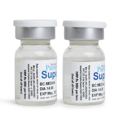 Purecon SuperSoft 45 Yearly Disposable Contact Lenses (Power -2.50) 2's - Eyecare Lenses