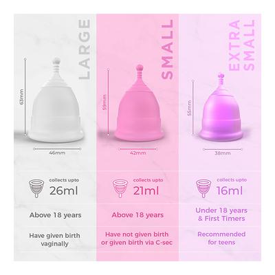 Pee Safe Reusable Menstrual Cup - (Small) - Menstrual Cups