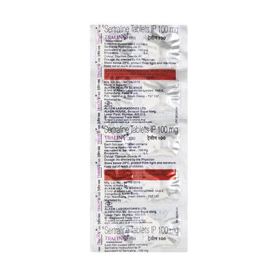 Tralin 100mg Tablet 10'S - Depression-Ant