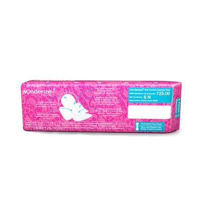 Wonderize Dry Comfort Sanitary Pads (R) 6's - Sanitary Napkins
