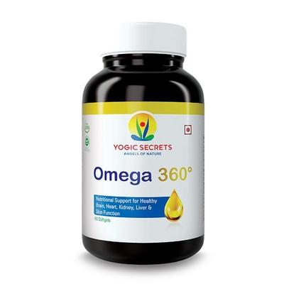 Yogic Secrets Omega 360 Softgel Capsule 60's - Omega Fish Oil Fatty Acids