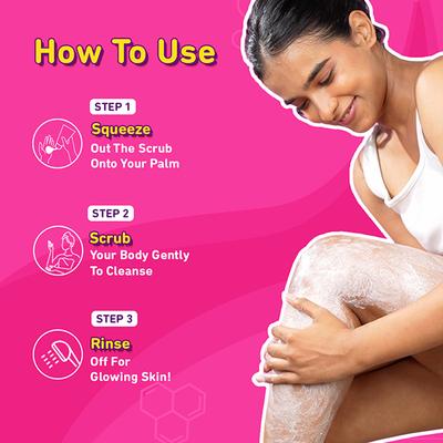 Plum Bodylovin Active-Witty 1% Glycolic Acid with Rosehip Oil Body Scrub 200 ml - Shower Gels & Body Wash