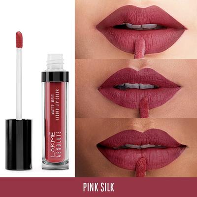 Lakme Absolute Matte Melt Liquid Lip Color Pink Silk 6 Ml - Liquid Lipsticks