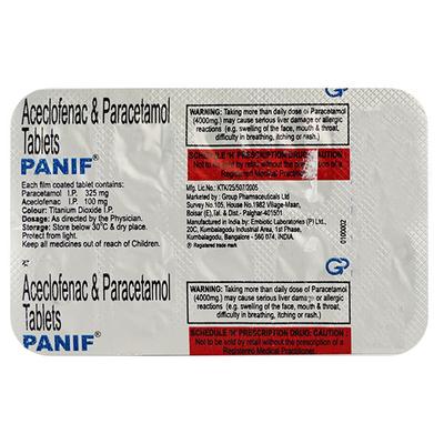 Panif Tablet 10'S - Pain relief-Nsa