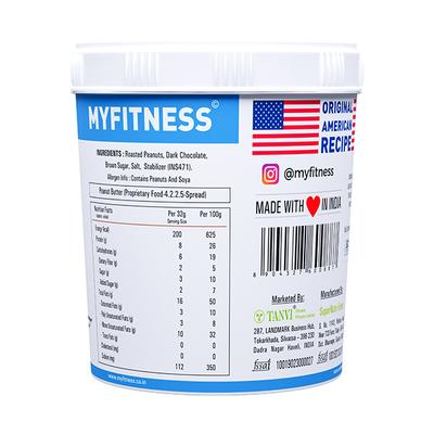 Myfitness Chocolate Peanut Butter - Crunchy 1250 gm - Nutritional Bars