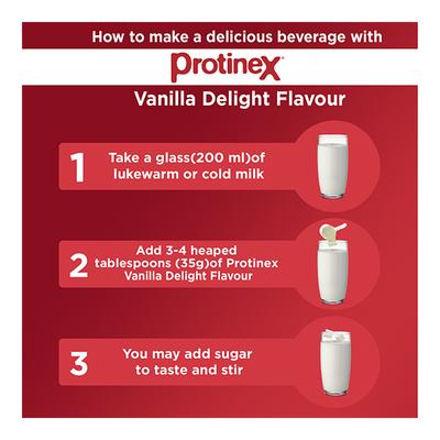 Protinex Powder - Vanilla Delight Flavour 400 gm (Tin) - Protein Drink