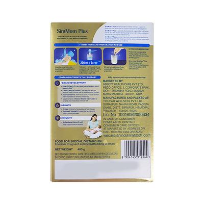 SimMom Plus Nutritional Powder - Vanilla Delight Flavour 400 g - Nutritional Supplements