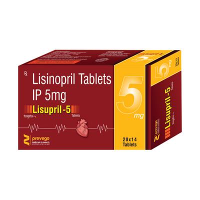 LISUPRIL 5 Tablet 14's - Hypertension-ACE
