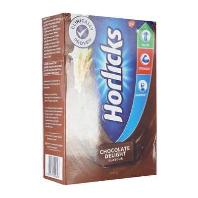 Horlicks Nutritional drink Powder Chocolate Delight 500 gm (Refill Pack) - Daily Health Drinks