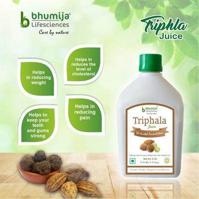 Bhumija Lifesciences Triphala Juice 1 litre - Ayurvedic Juices