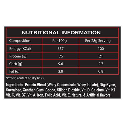 SOS Nutrition Slimming Whey Protein Powder - Chocolate Flavour 2 lb - Whey Proteins