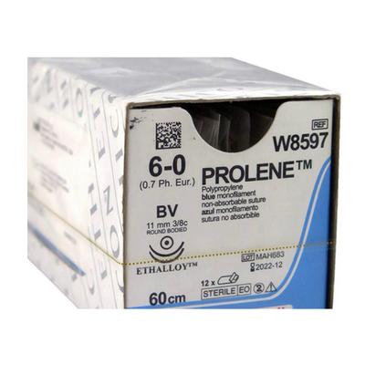 Johnson & Johnson Ethicon Prolene Non Absorbable Surgical Suture (6-0) (60 cm) (W8597) 1's - Sutures