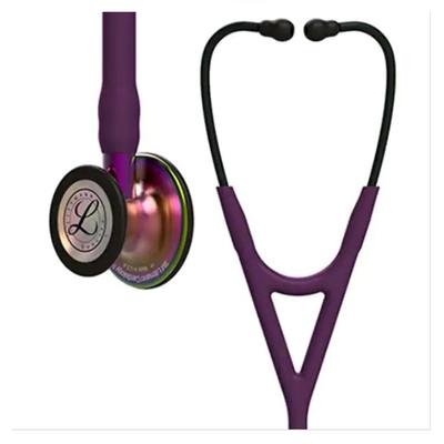 3M Littmann Cardiology IV Stethoscope - Rainbow Checstpiece with Plum Tube and Violet Stem (6205) - Stethoscopes