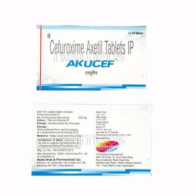 Akucef Tablet 10'S - Bacterial Infections-Cep