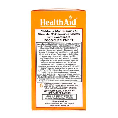 HealthAid Childrens Multivitamins & Minerals Tablet 30's - Multi-Vitamins